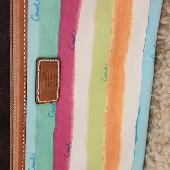 NWOT Beautiful Coach Rainbow Wristlet ๐ - Picture 2 of 9